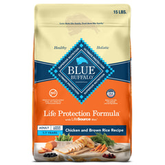 Blue Buffalo Life Protection Formula Grande: ingrediente-pollo, proteína real para energía diaria.
