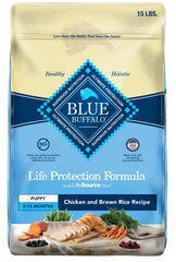 Blue Buffalo Life Protection Cachorro con pollo real y arroz marrón para una dieta equilibrada
