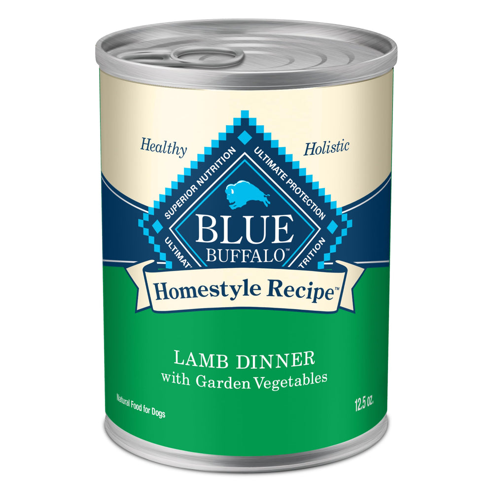 Blue Buffalo Receta Casera para Perro Adulto: cordero y verduras del jardín, comida equilibrada