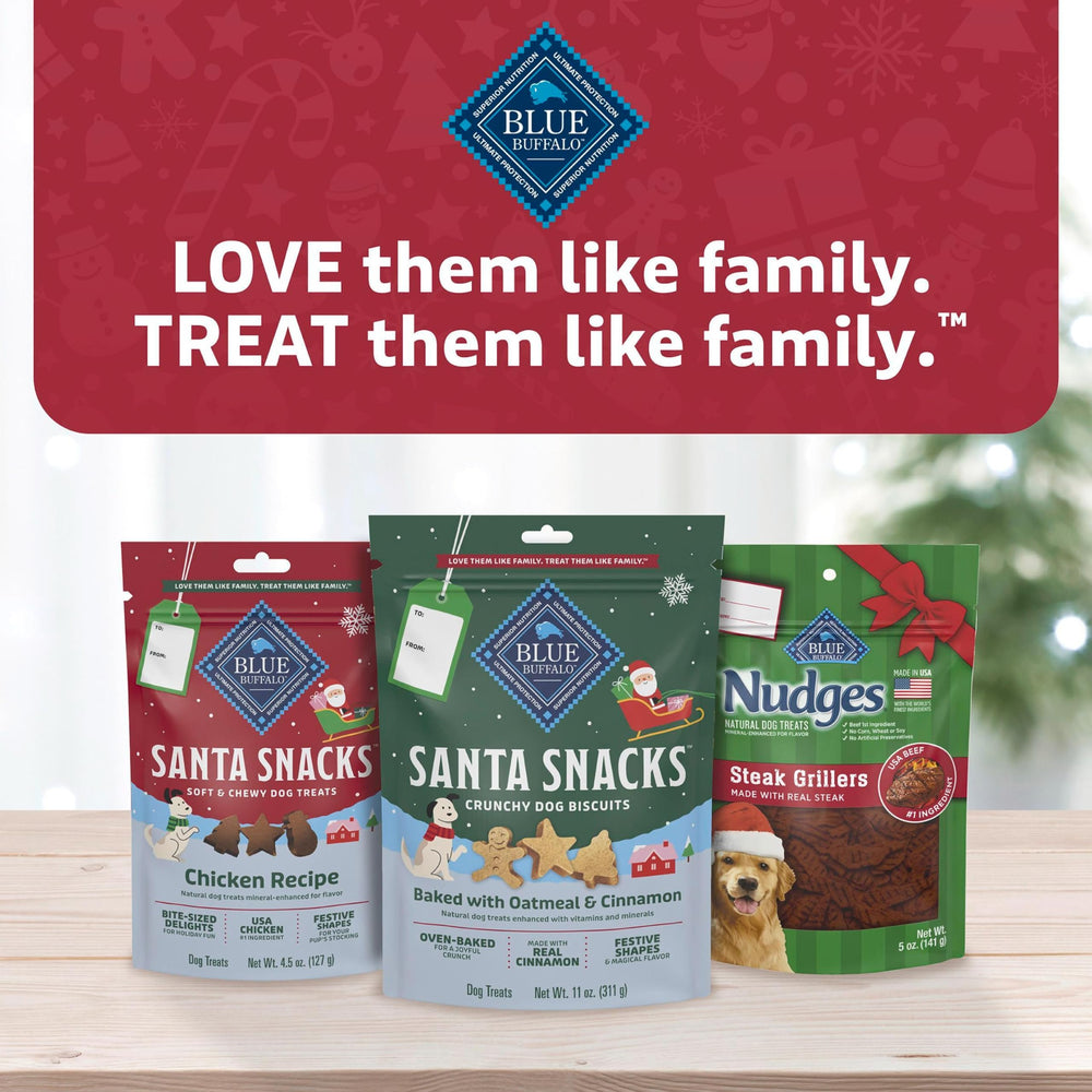 Blue Buffalo Santa Snacks, aroma navideño que agrada a perros.