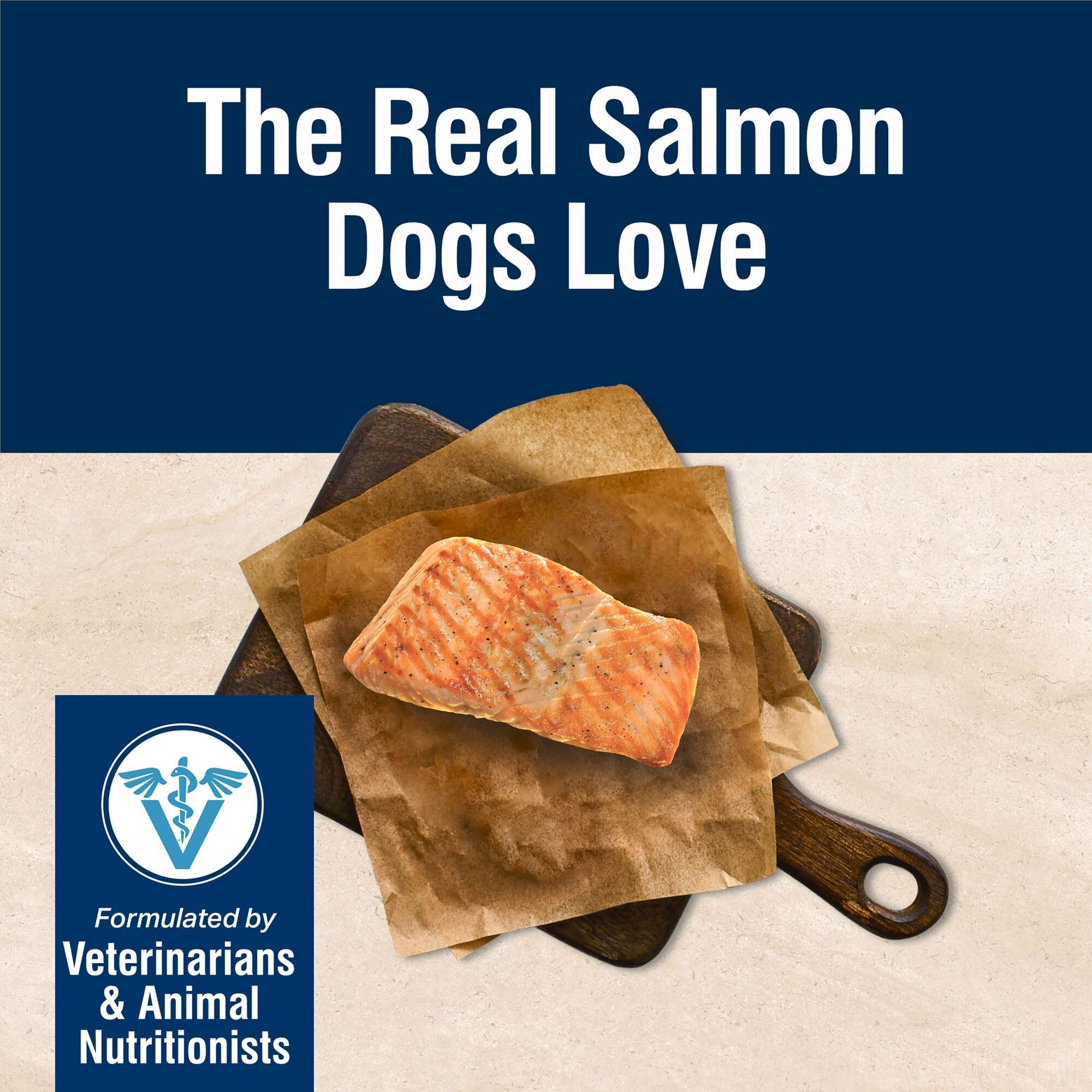 Blue Buffalo Soluciones Verdaderas, salmón real como primer ingrediente, nutrición balanceada.