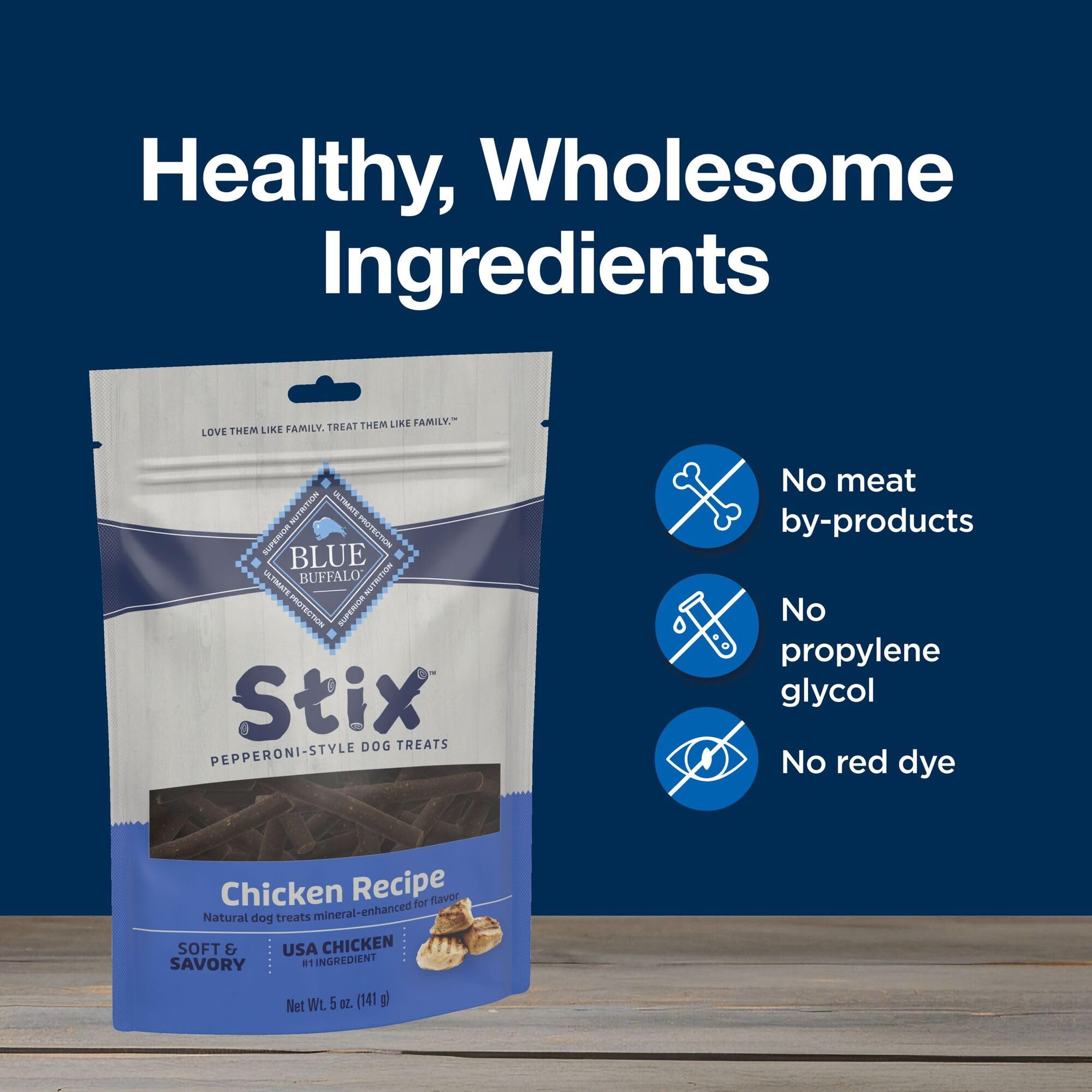 Blue Buffalo Stix, sin colorantes ni conservantes artificiales