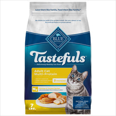 Blue Buffalo Tastefuls: bolsa de alimento seco para gatos adultos con pollo y pavo.