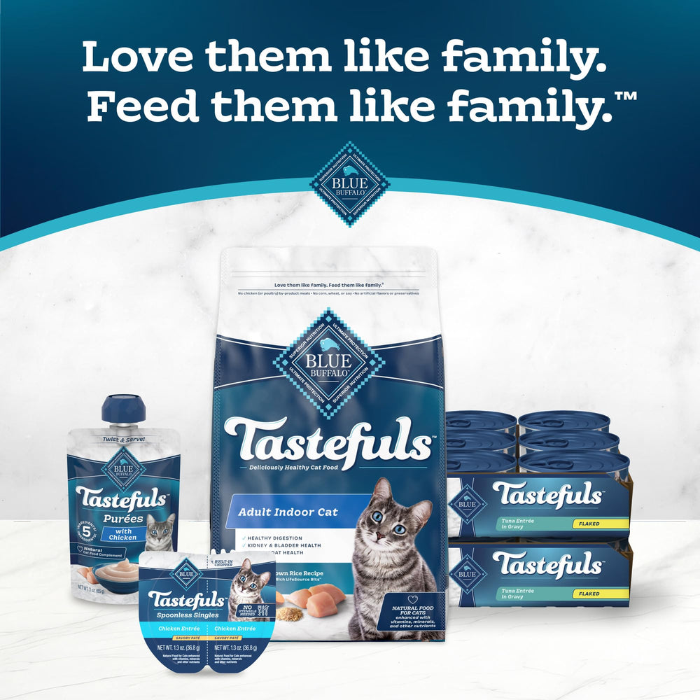 Blue Buffalo Tastefuls: porción de tres onzas para control de ración.