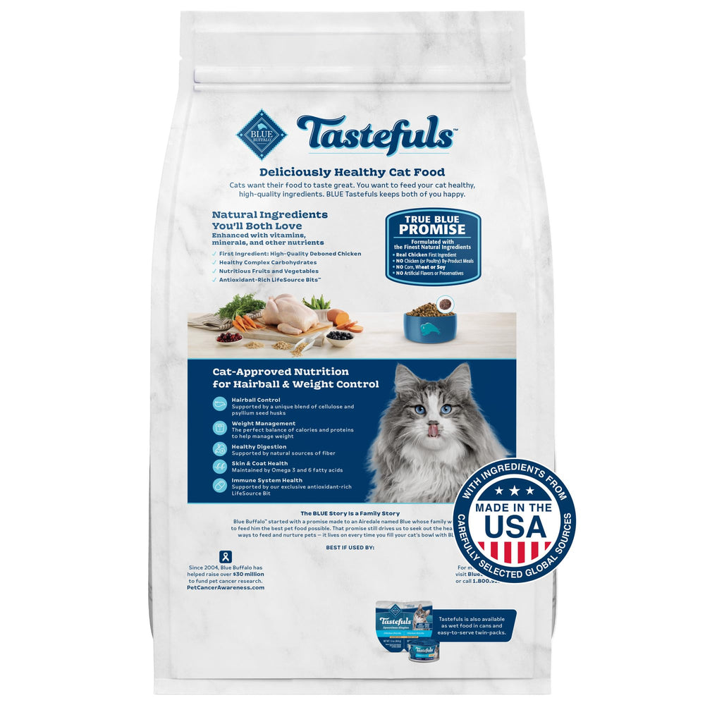 Blue Buffalo Tastefuls: control de peso y bolas de pelo con fórmula felina