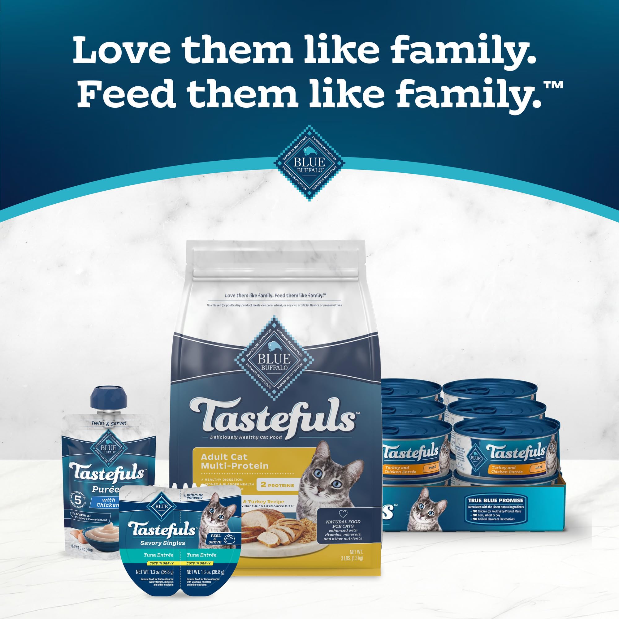 Blue Buffalo Tastefuls gato, LifeSource Bits con antioxidantes y vitaminas.