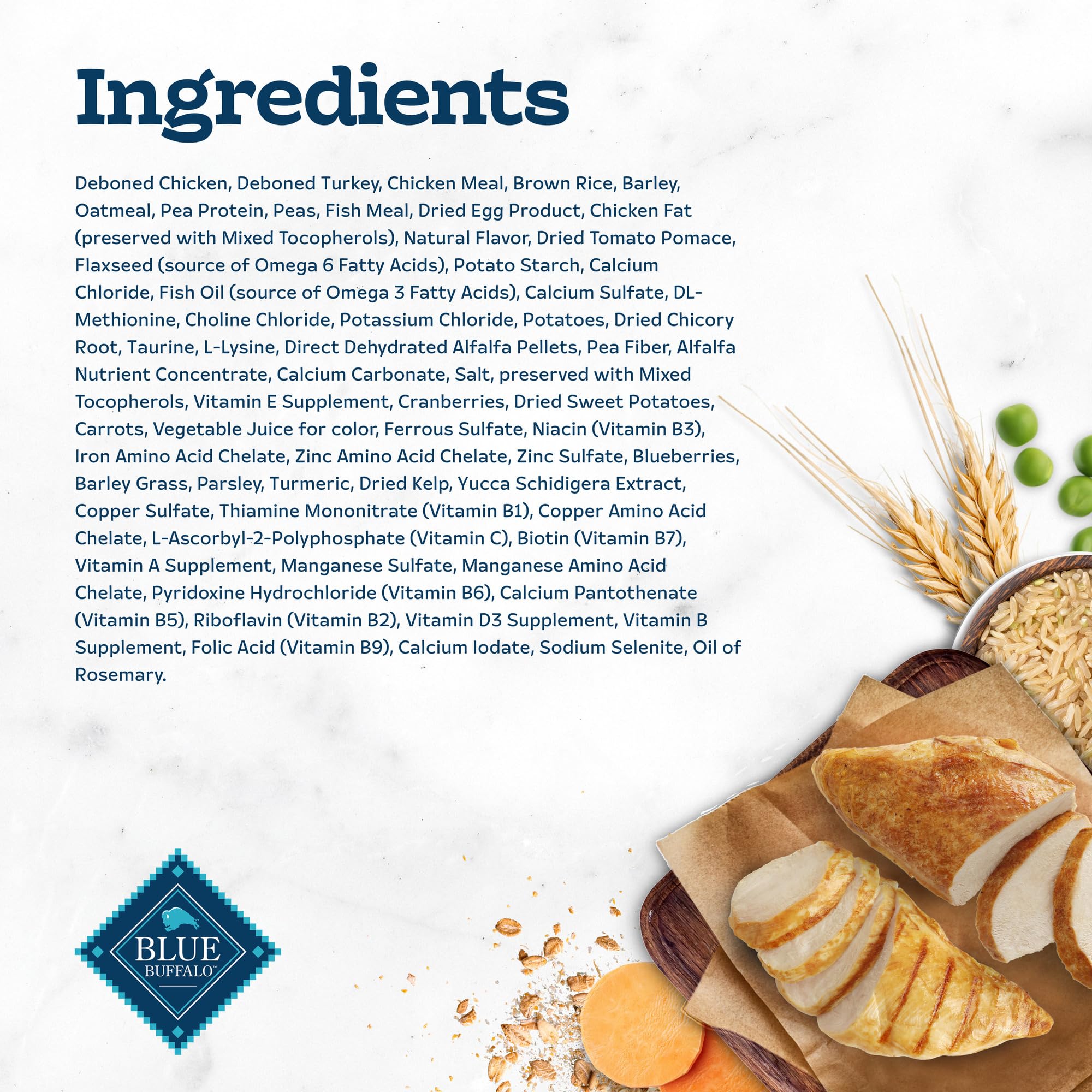 Blue Buffalo Tastefuls: omega-3 y omega-6 para piel y pelaje saludables.