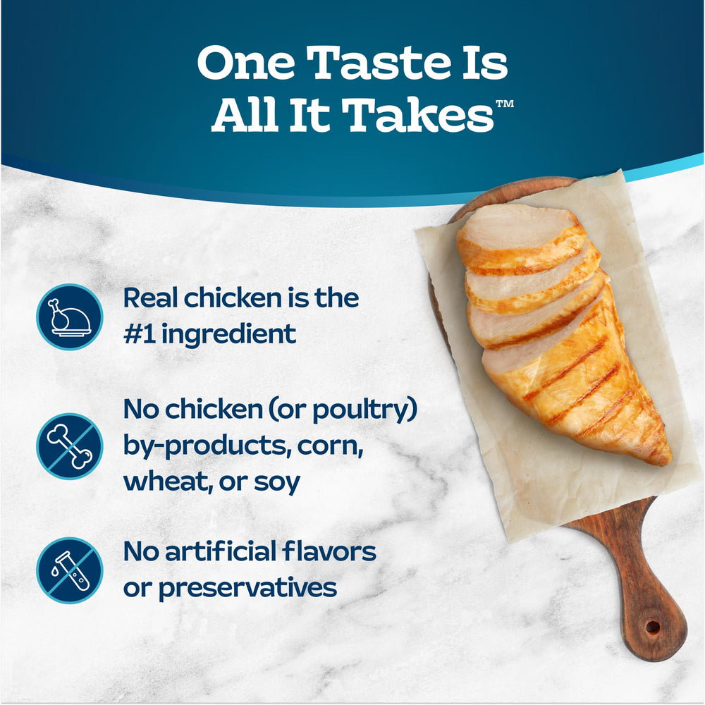 Blue Buffalo Tastefuls: pollo en salsa natural con ingredientes sanos para gatos curiosos.