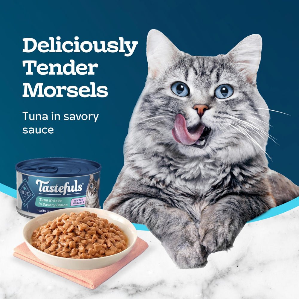 Blue Buffalo Tastefuls: producto sin subproductos de pollo para mayor claridad de ingredientes.
