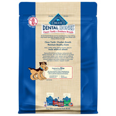 Blue Buffalo Hueso Dental Regular, textura masticable para limpieza suave de dientes.