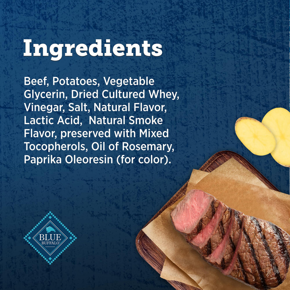 Blue Buffalo True Chews Grillers, etiqueta sin conservantes artificiales, calidad para perros