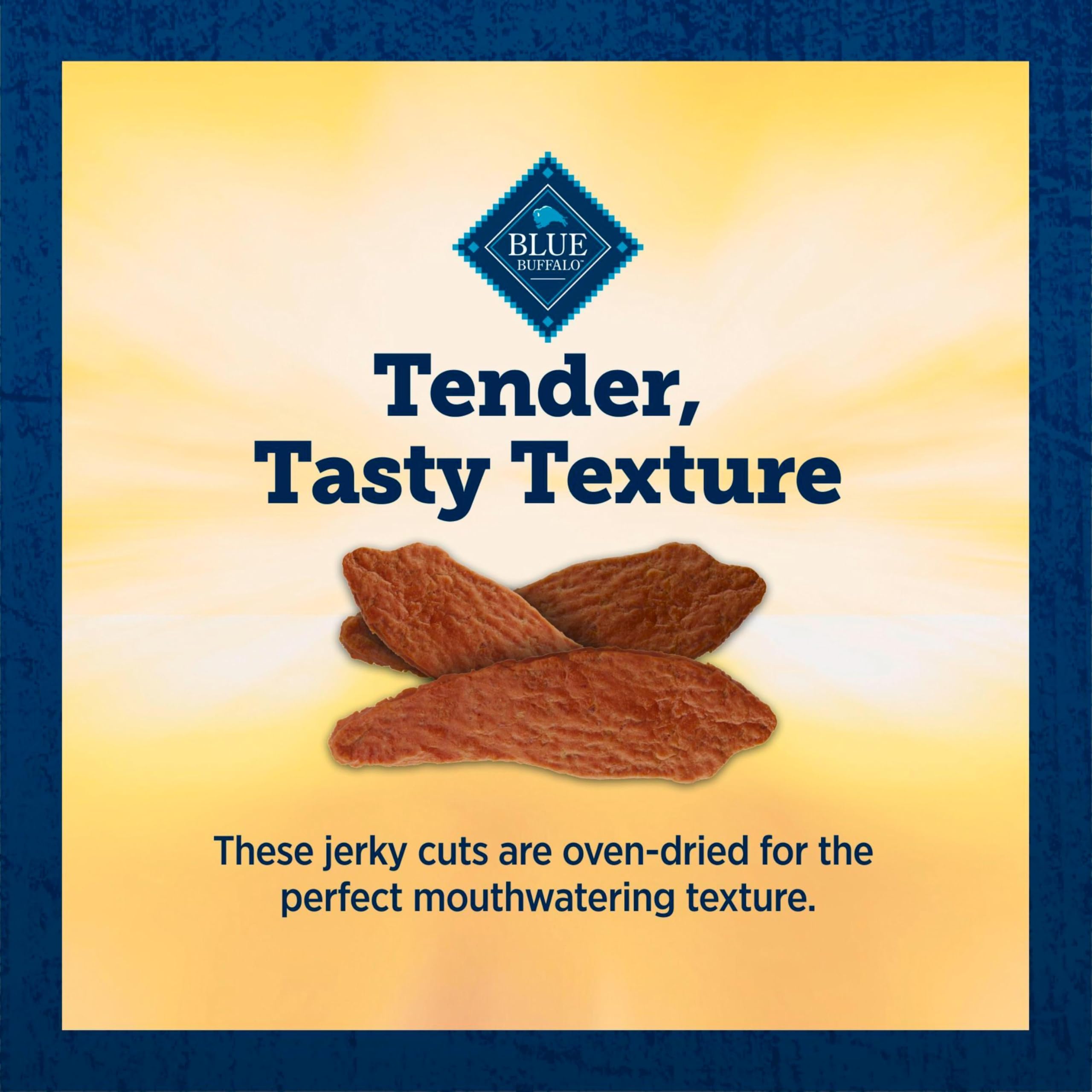 Blue Buffalo True Chews Jerky Cuts Pollo: bolsa de 32 onzas para varias porciones.