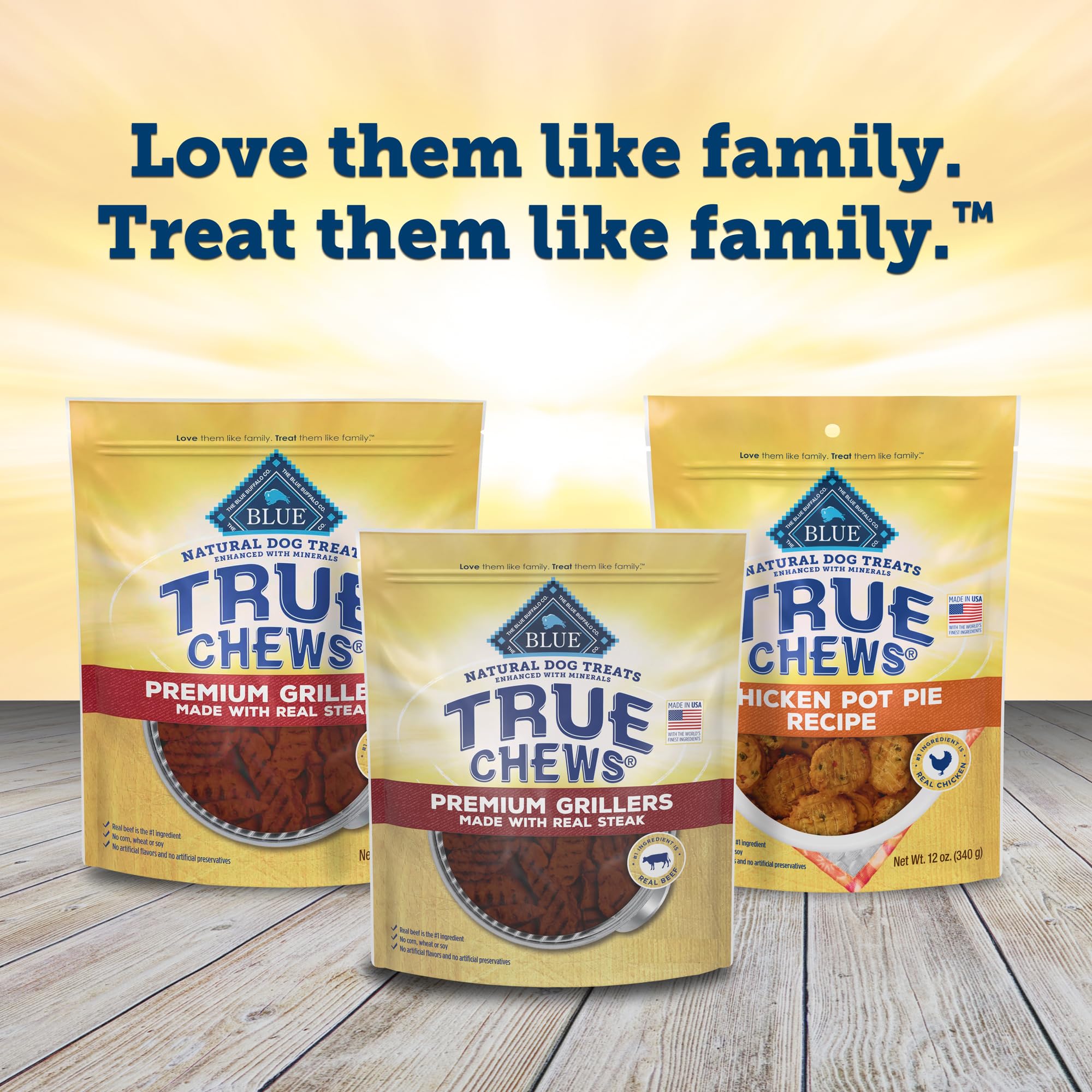 Blue Buffalo True Chews steak flavor supports positive training moments