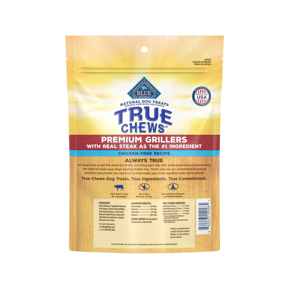 Blue Buffalo True Chews real-beef closeup highlights tender texture dogs enjoy