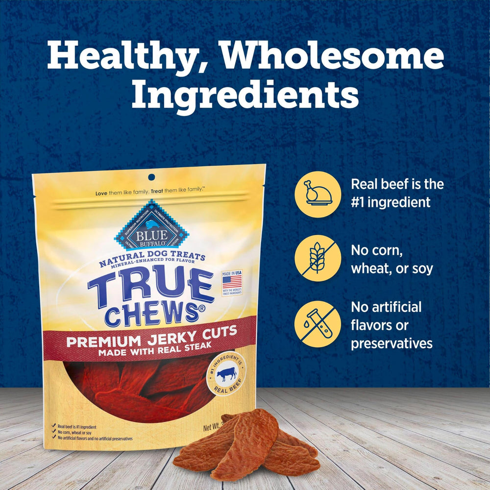 Blue Buffalo True Chews sin maíz trigo y soya para perros sensibles