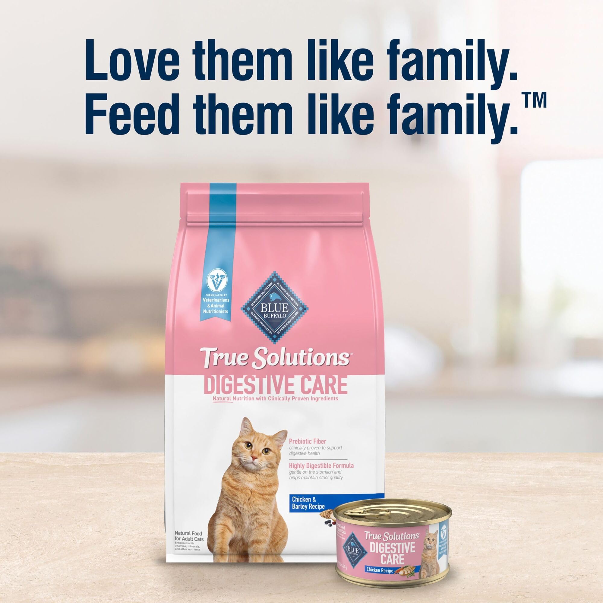 Blue Buffalo True Solutions Digestive Care: hecho en Estados Unidos para control de calidad.