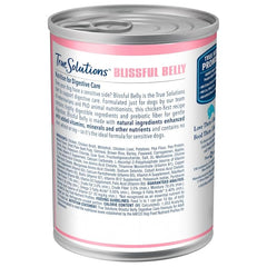 Blue Buffalo True Solutions: etiqueta destaca ingredientes naturales y fibra prebiótica.