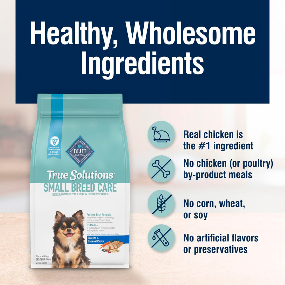 Blue Buffalo True Solutions elaborado en Estados Unidos para calidad.