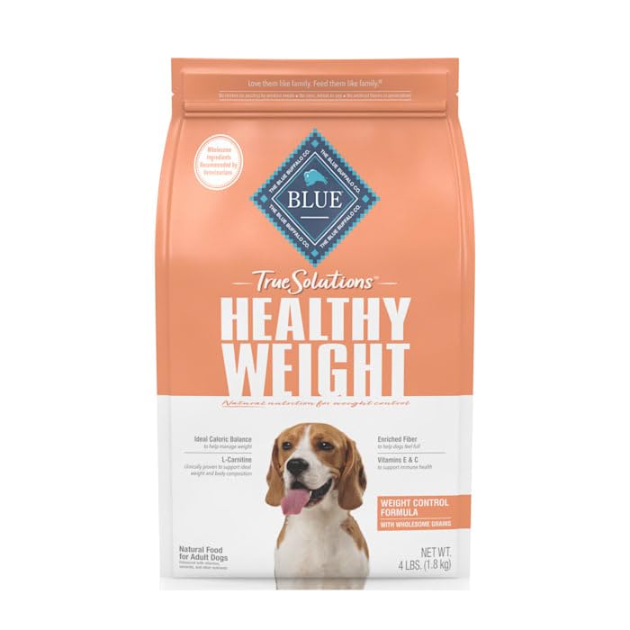 Incluye L-carnitina para apoyar el control de peso de perros adultos.