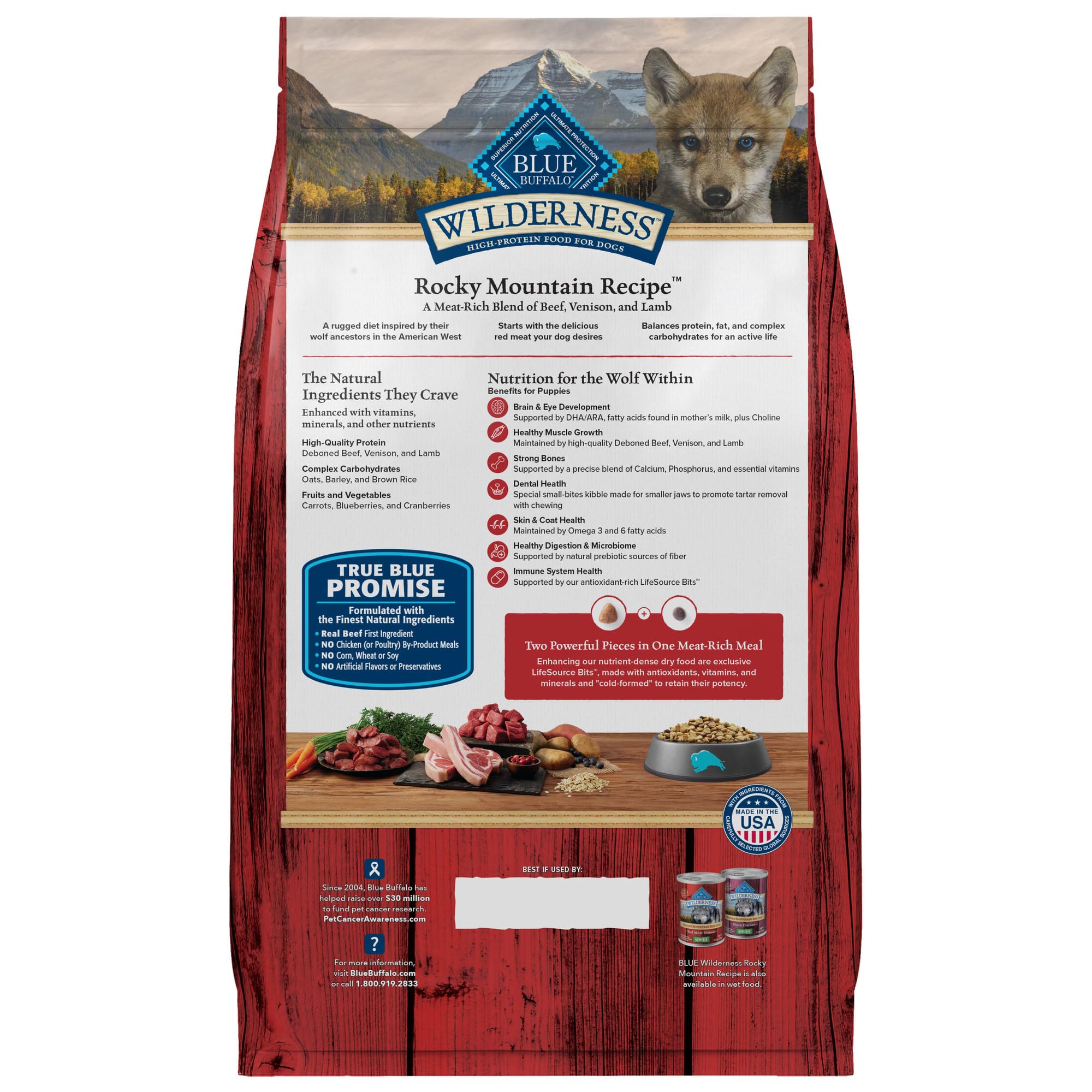 Blue Buffalo Wilderness: mezcla de venado y cordero para sabor y proteína