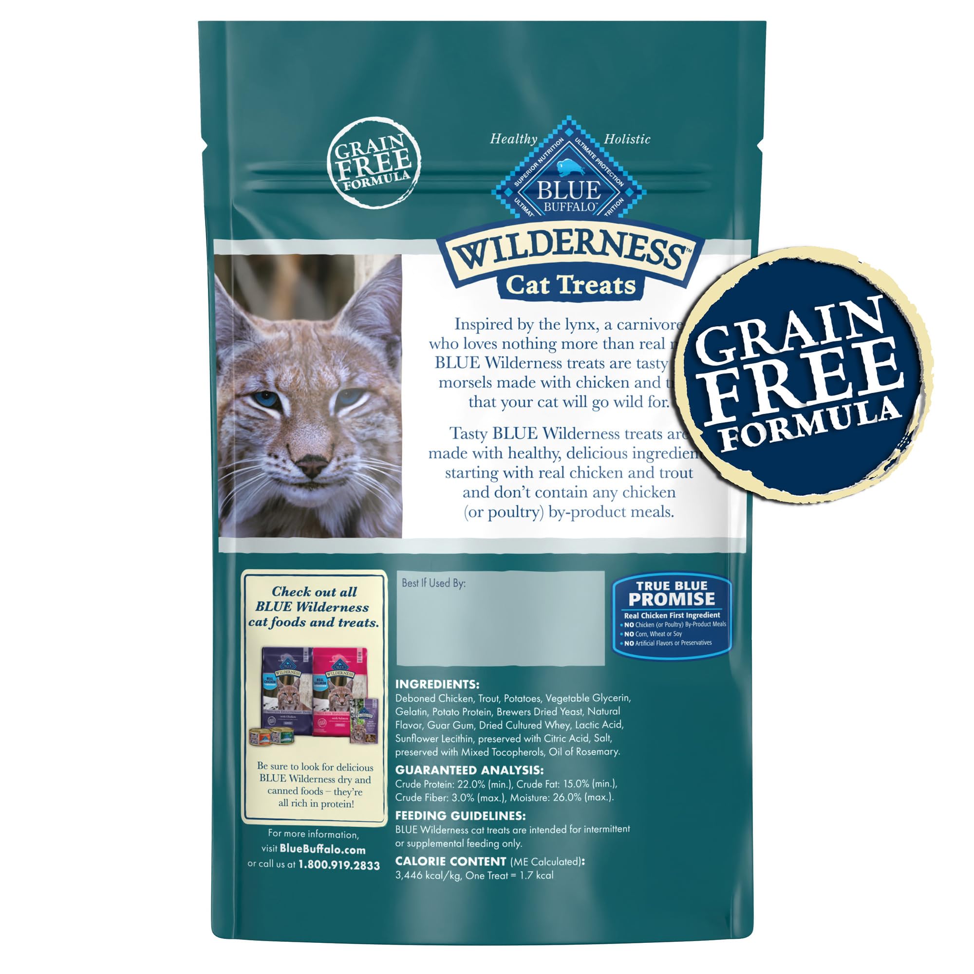 Blue Buffalo Wilderness delicias-trucha-para-gatos: sabor real