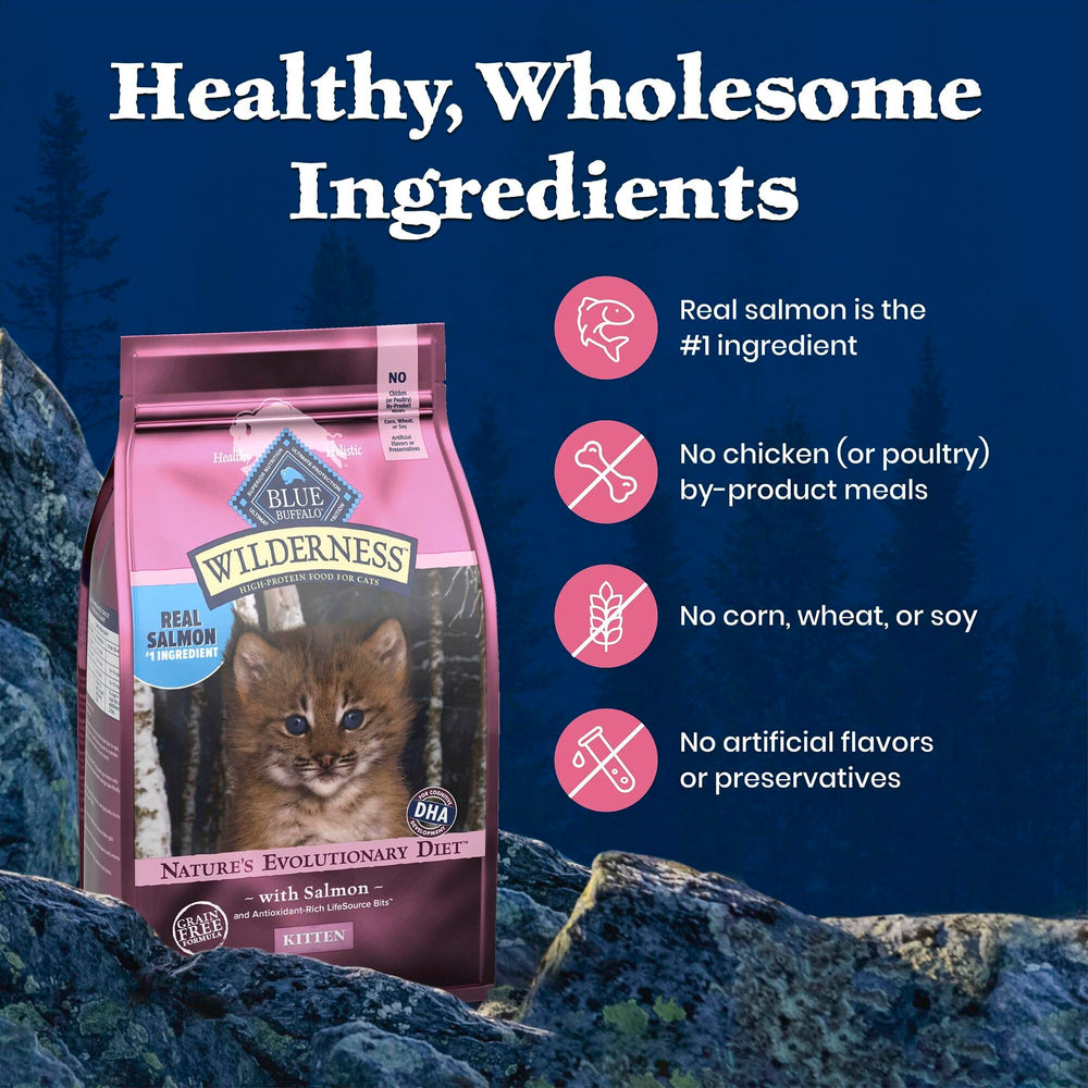 Blue Buffalo Wilderness fragmentos antioxidantes exclusivos para defensa natural.