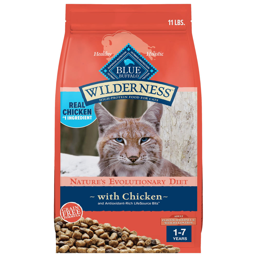 Blue Buffalo Wilderness para gatos, enfoque control de bola de pelo interior para gatos.