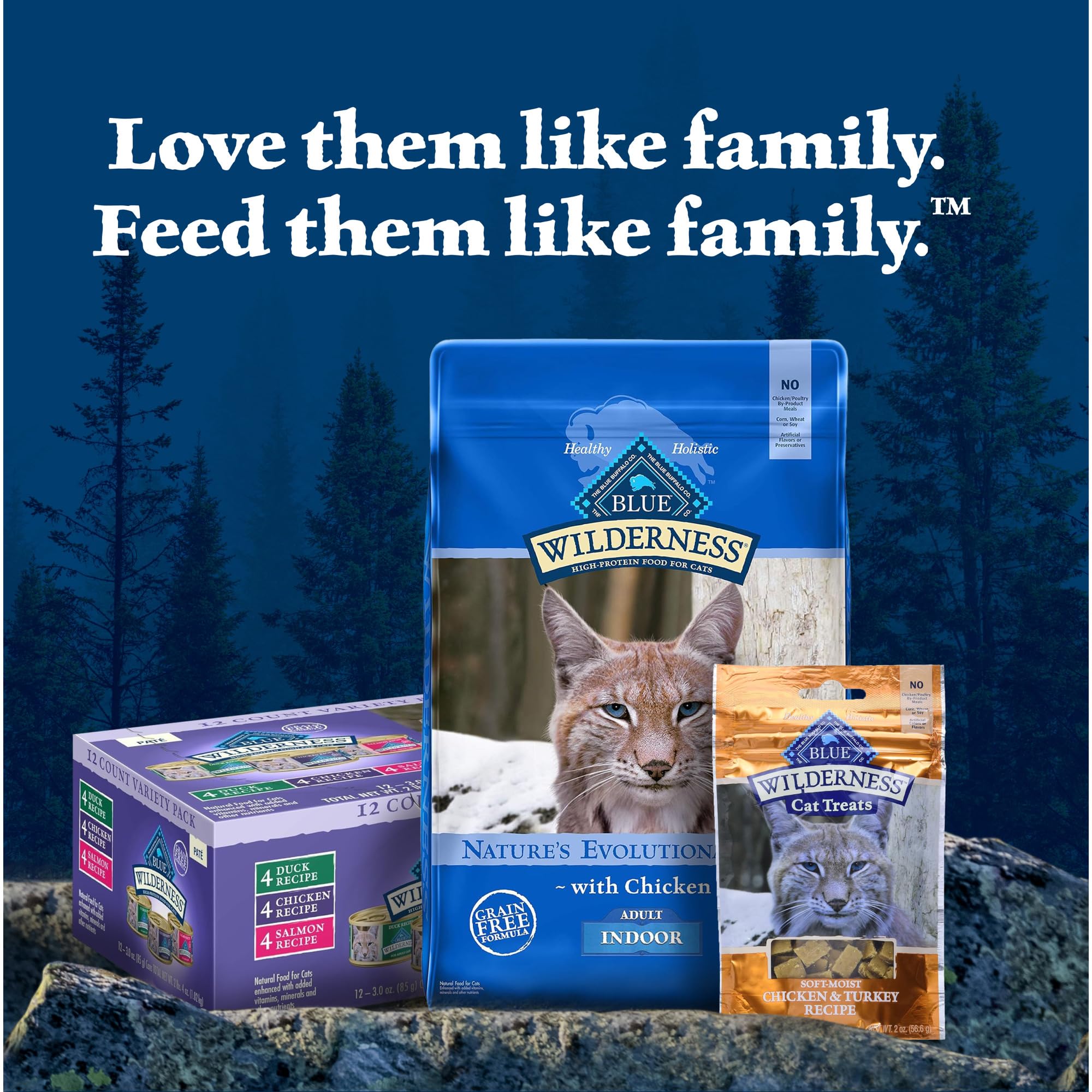 Blue Buffalo Wilderness ingredientes naturales, sin aditivos artificiales