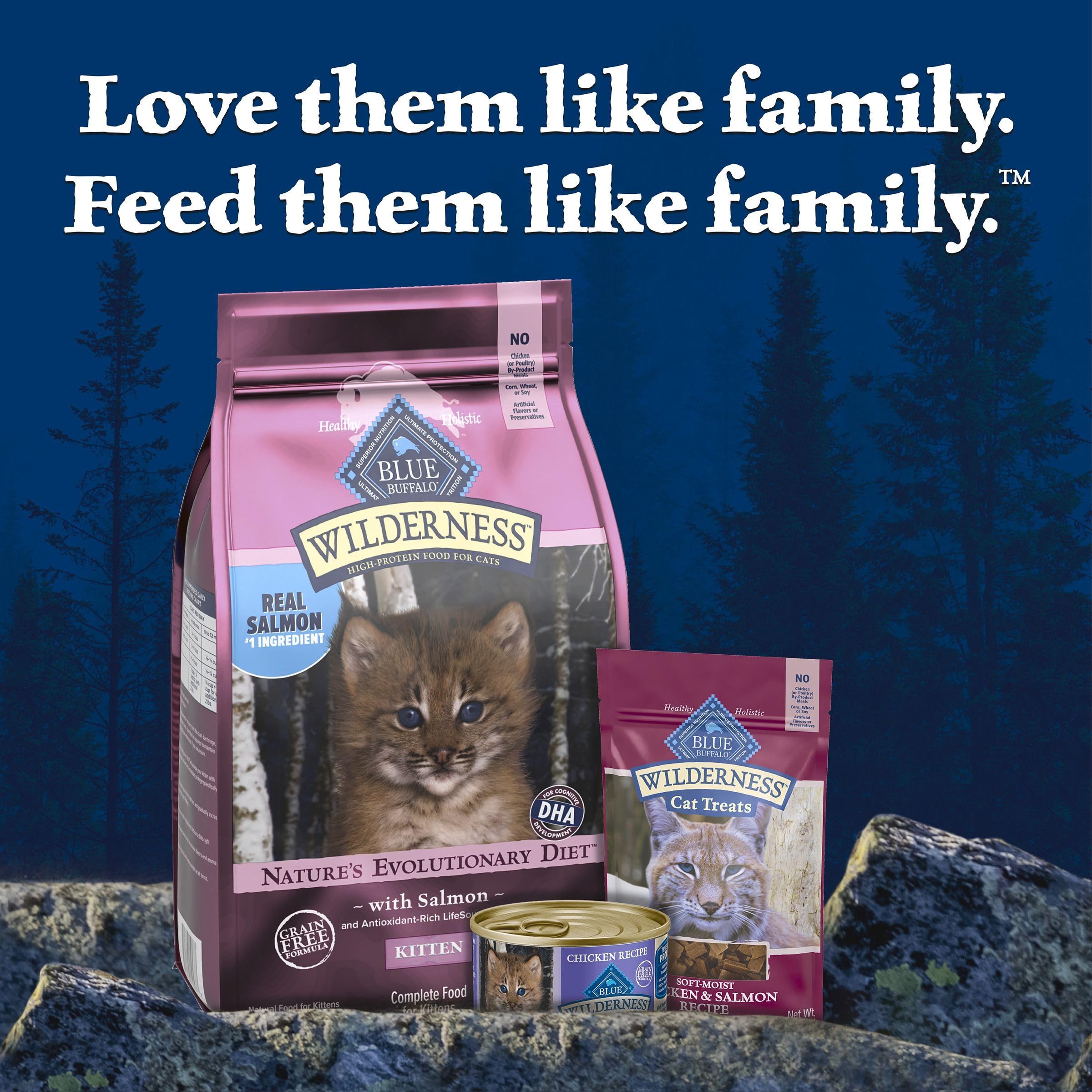 Blue Buffalo Wilderness ingredientes naturales para dieta equilibrada.