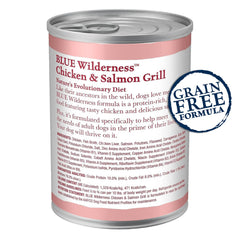 Blue Buffalo Wilderness lata-salmon-y-pollo-naturales: ingredientes naturales para una dieta equilibrada.