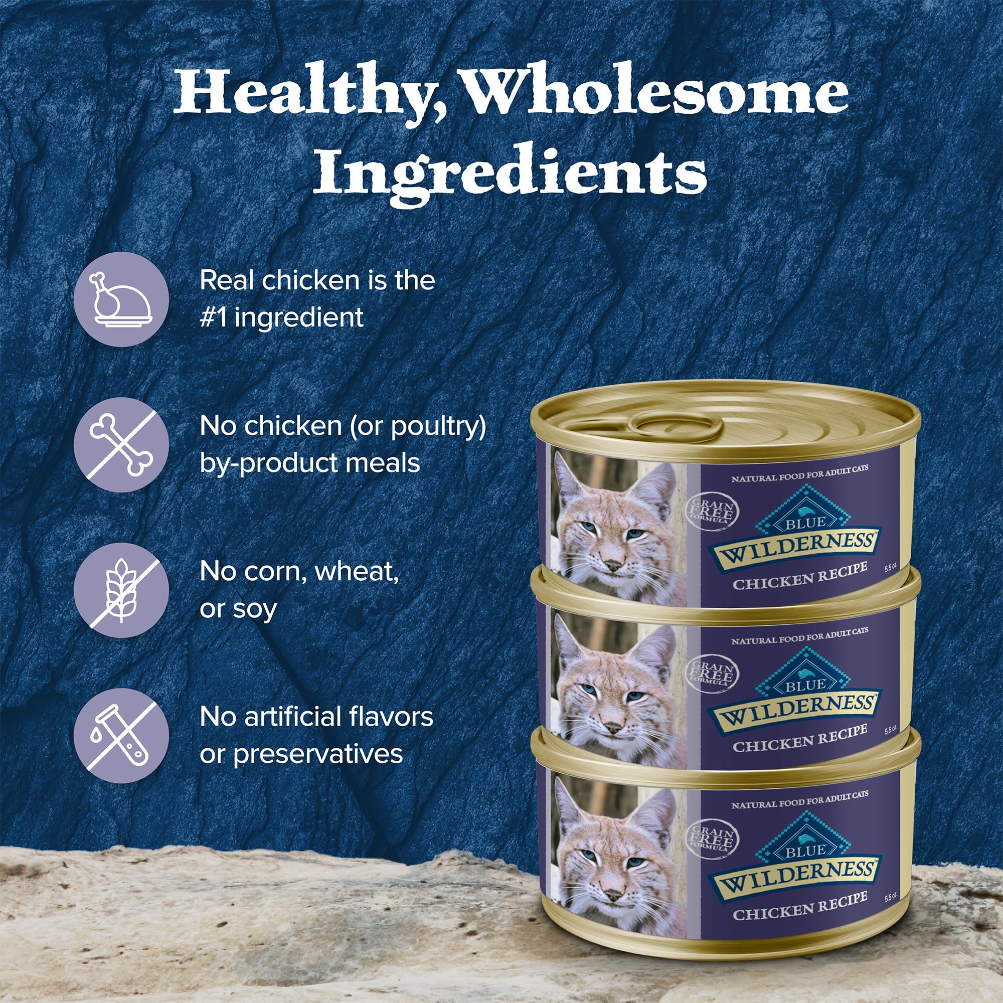 Blue Buffalo Wilderness Pate sin conservantes artificiales