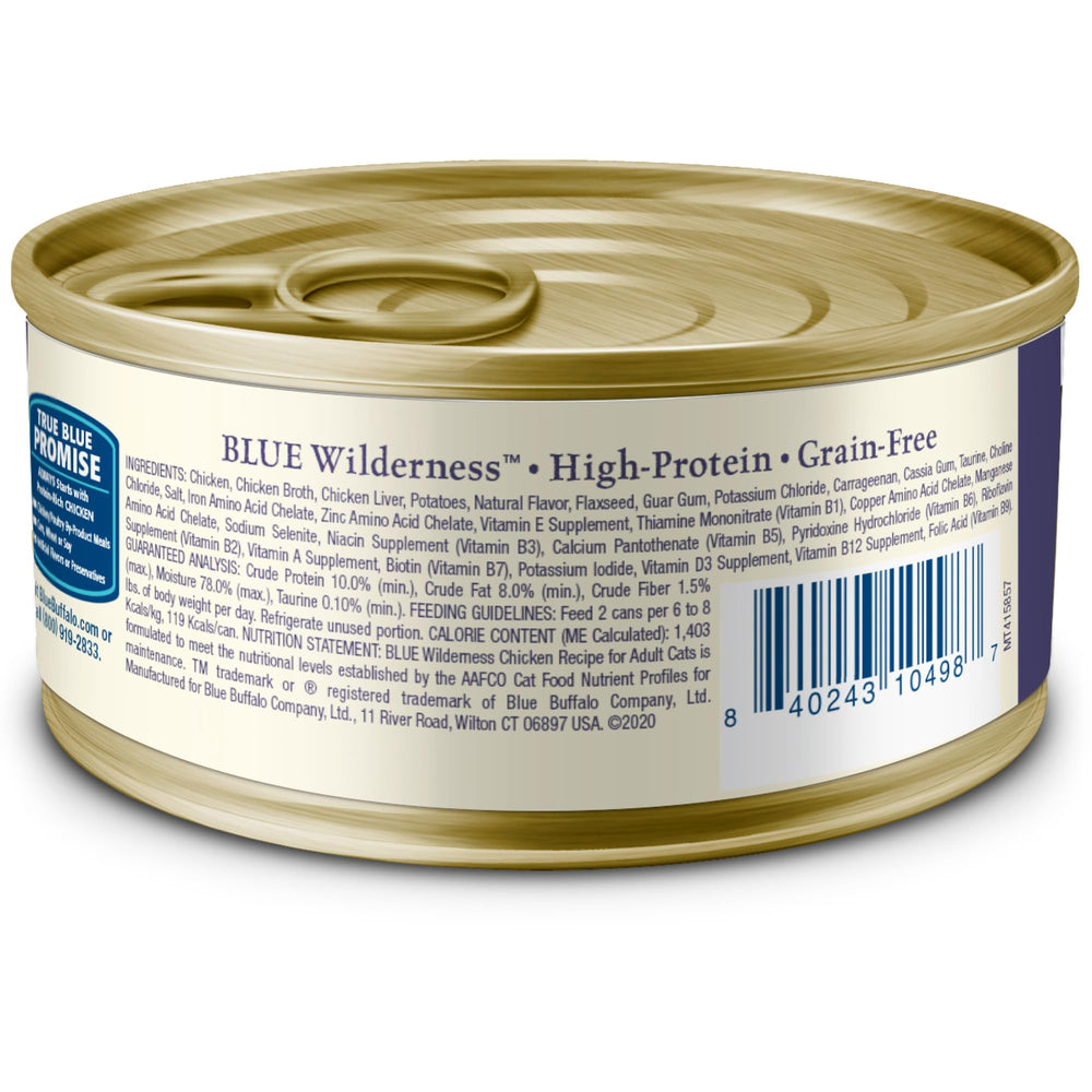 Blue Buffalo Wilderness Paté de pollo, textura suave para una experiencia de sabor.