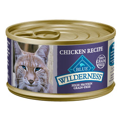 Blue Buffalo Wilderness Paté de pollo, alta proteína para movilidad diaria.