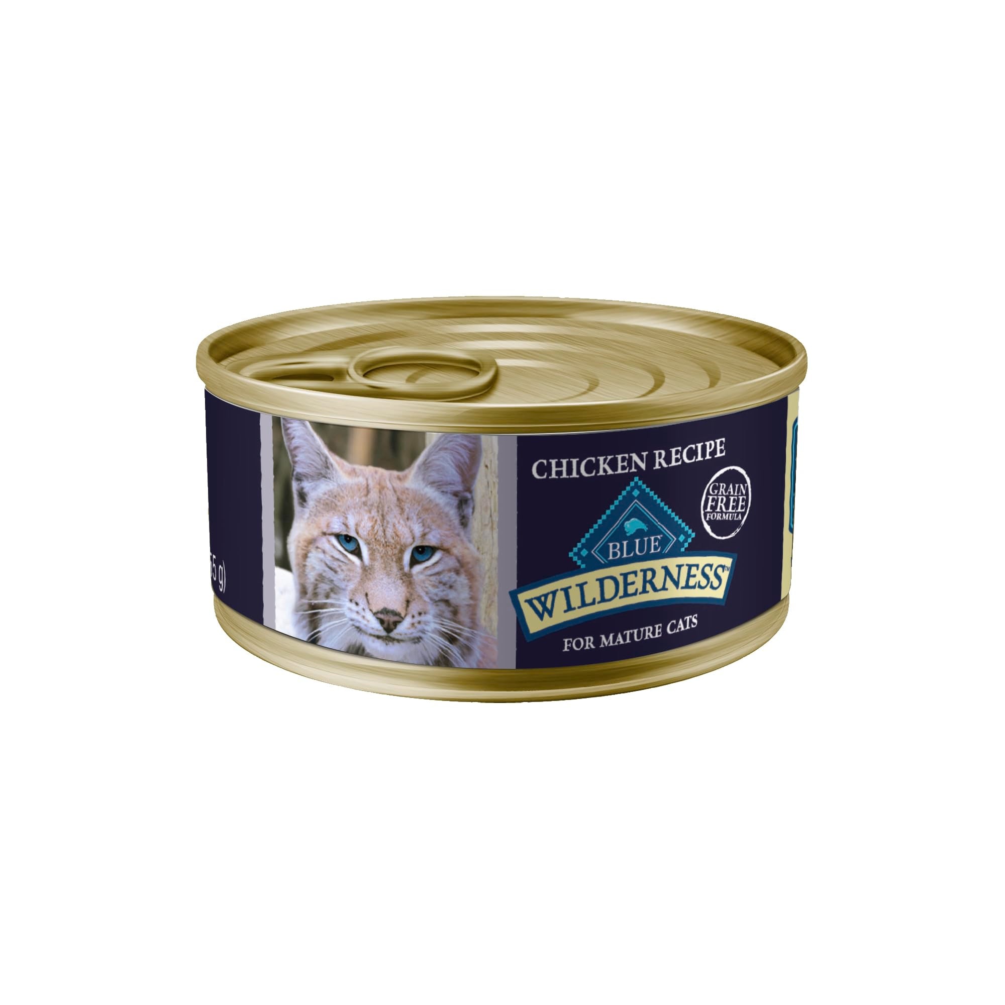 Blue Buffalo Wilderness pate pollo adulto 7+ con textura cremosa para paladar felino.