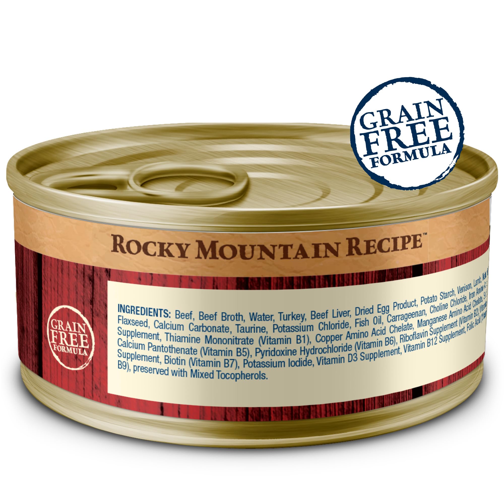 Blue Buffalo Wilderness pate textura cremosa con carne roja para sabor intenso.