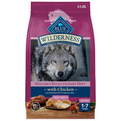 Blue Buffalo Wilderness pollo real como ingrediente principal para perros pequeños activos