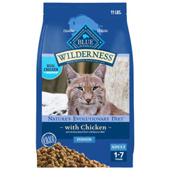 Blue Buffalo Wilderness: pollo real como primer ingrediente para gatos adultos.