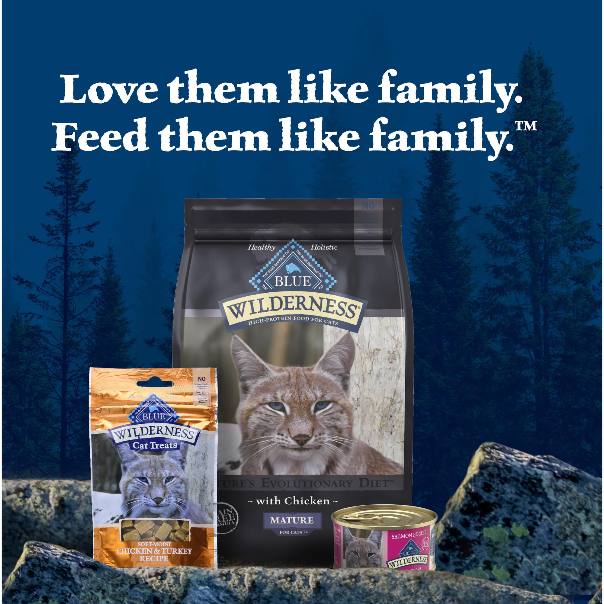 Blue Buffalo Wilderness alto contenido de proteína para gatos activos