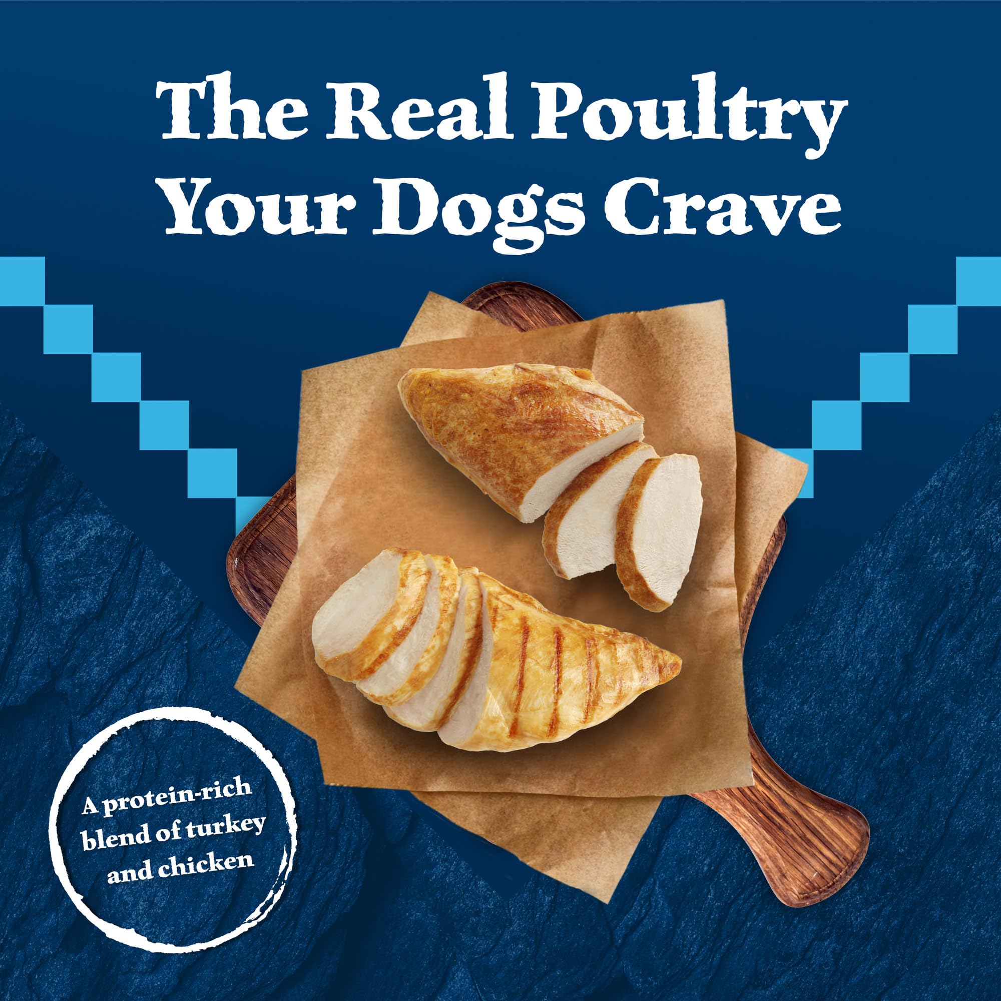 Receta sin grano de Blue Buffalo Wilderness para perros senior, sin maíz ni trigo