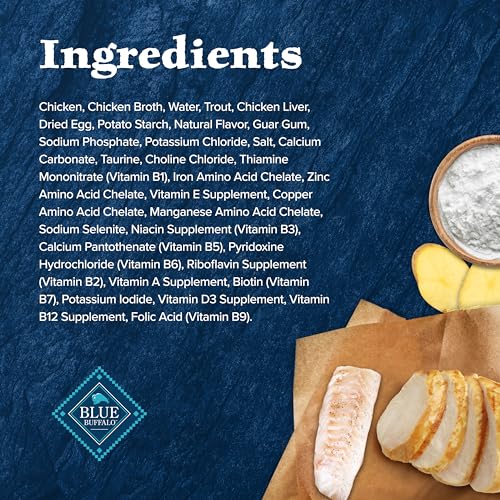 Blue Buffalo Wilderness: sabor pollo y trucha en gravy para variedad de comidas.