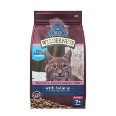 Blue Buffalo Wilderness Salmón principal, proteína de alta calidad para gatos maduros