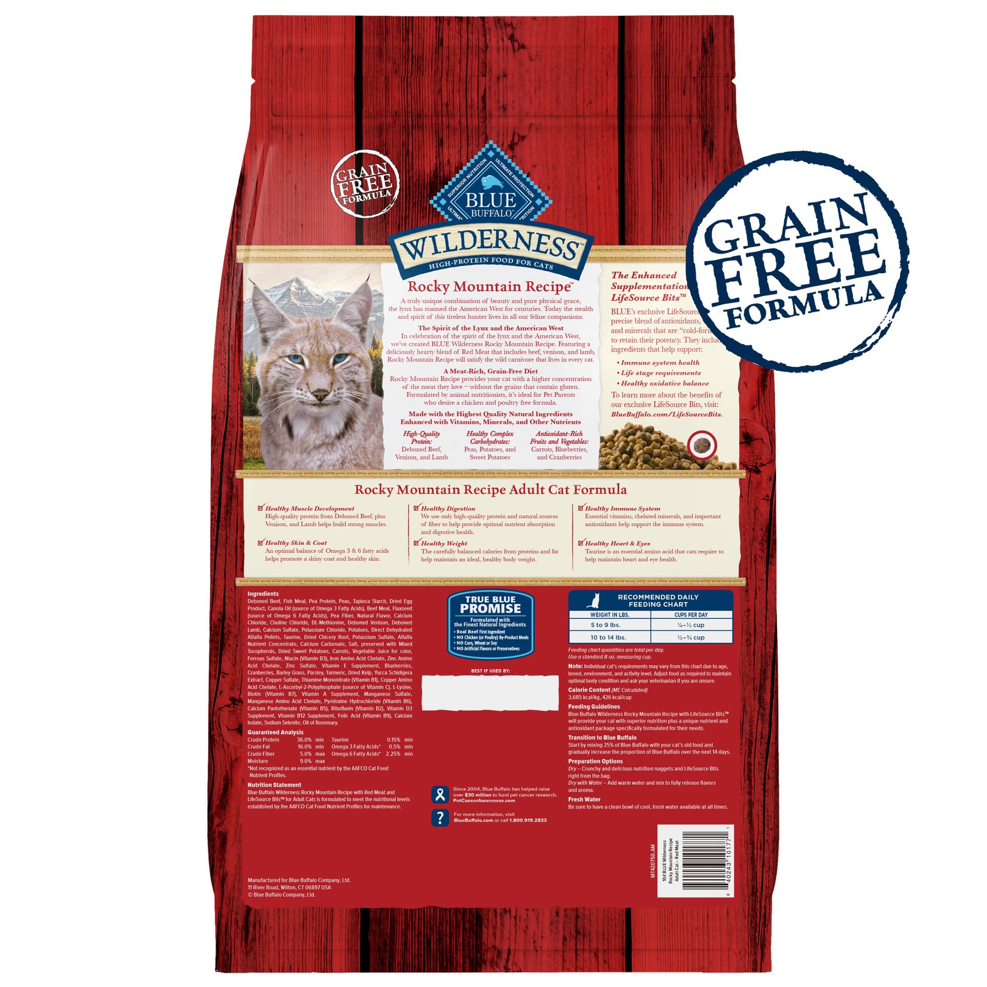 Blue Buffalo Wilderness sin-pollo-sin-granos para dieta natural