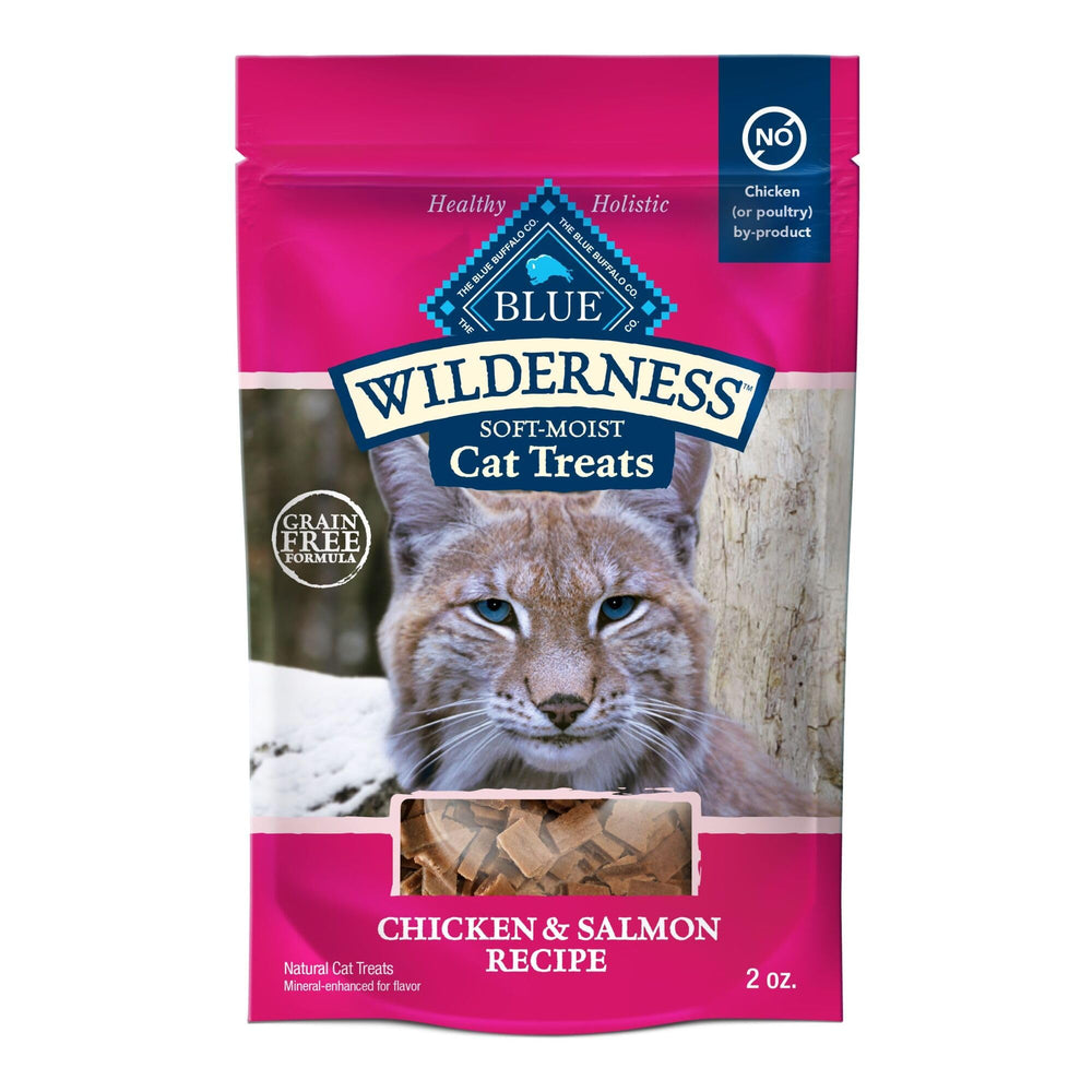 Blue Buffalo Wilderness premio suave para gatos con pollo y salmón, sabor irresistible