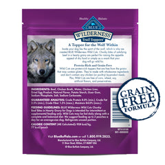 Blue Buffalo Wilderness Trail Toppers: empaque de 3 oz para snack o comida.