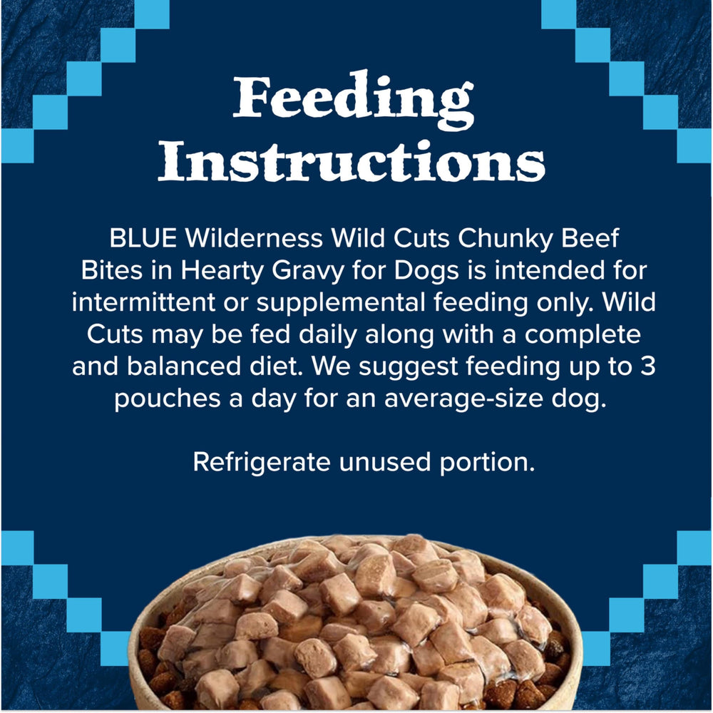 Blue Buffalo Wilderness Trail Toppers: trozos en salsa espesa para realzar el sabor.