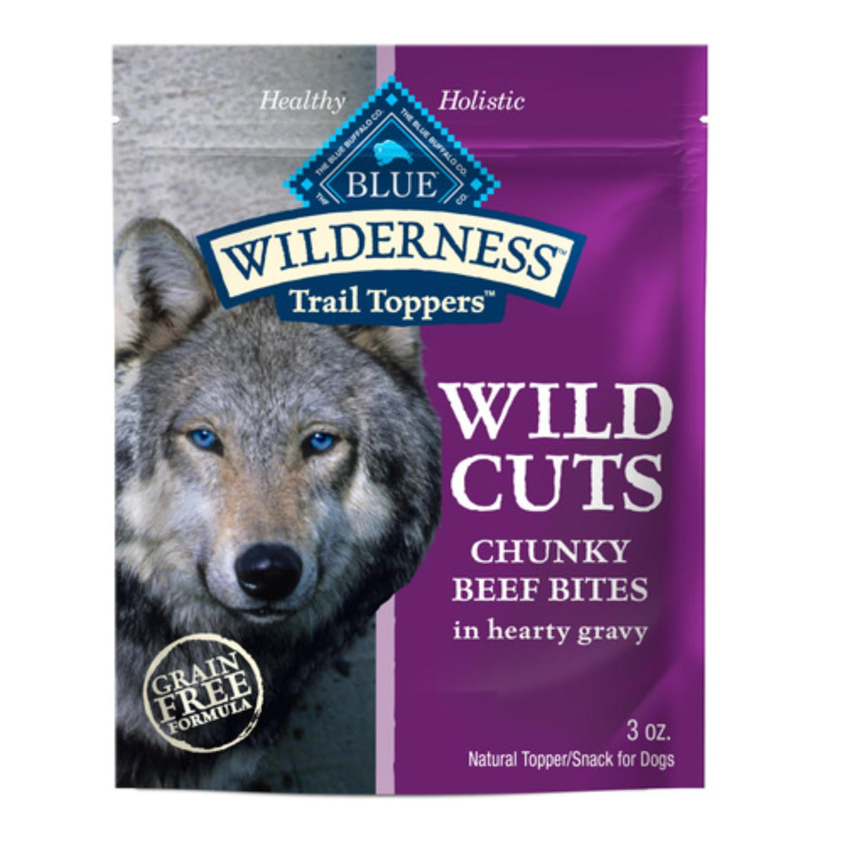 Blue Buffalo Wilderness Trail Toppers: trozos de res en salsa espesa para más sabor.