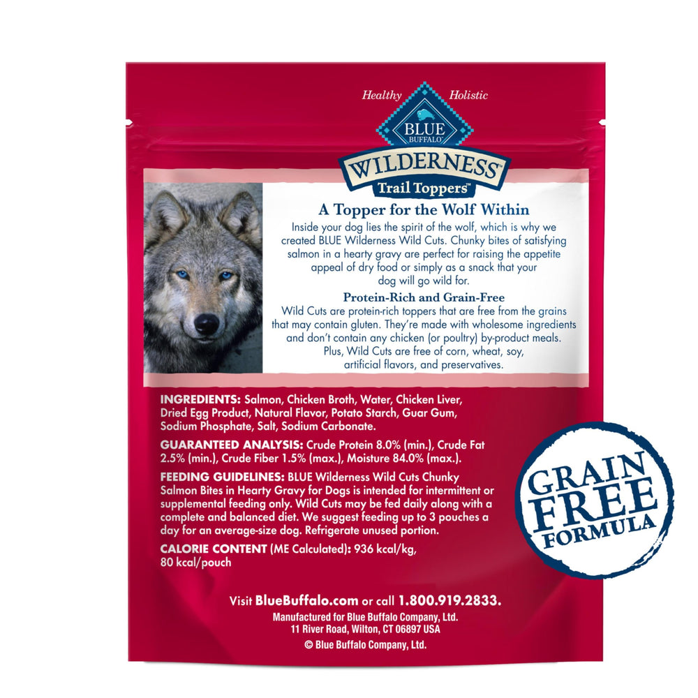 Blue Buffalo Wilderness Trail Toppers: primer ingrediente, salmón real para paladar exigente