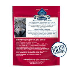 Blue Buffalo Wilderness Trail Toppers: primer ingrediente, salmón real para paladar exigente