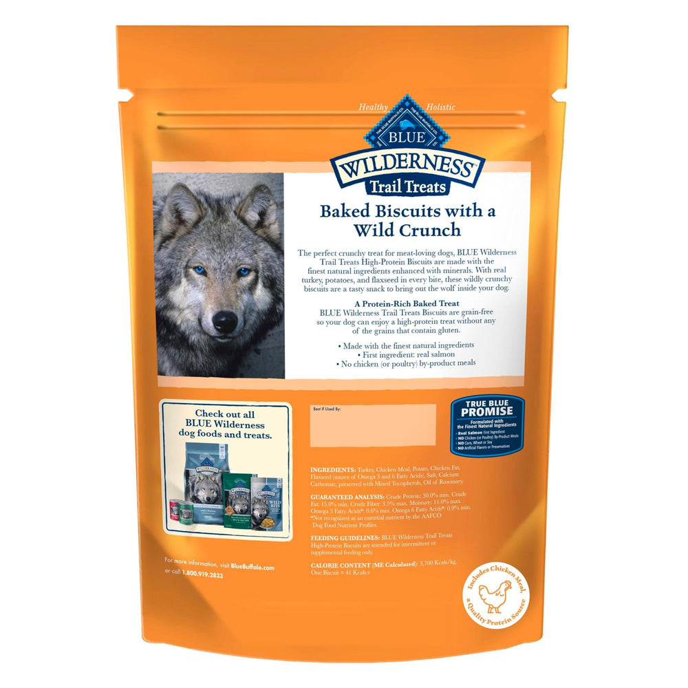 Blue Buffalo Wilderness Trail Treats galletas crujientes para perros de todos los tamaños