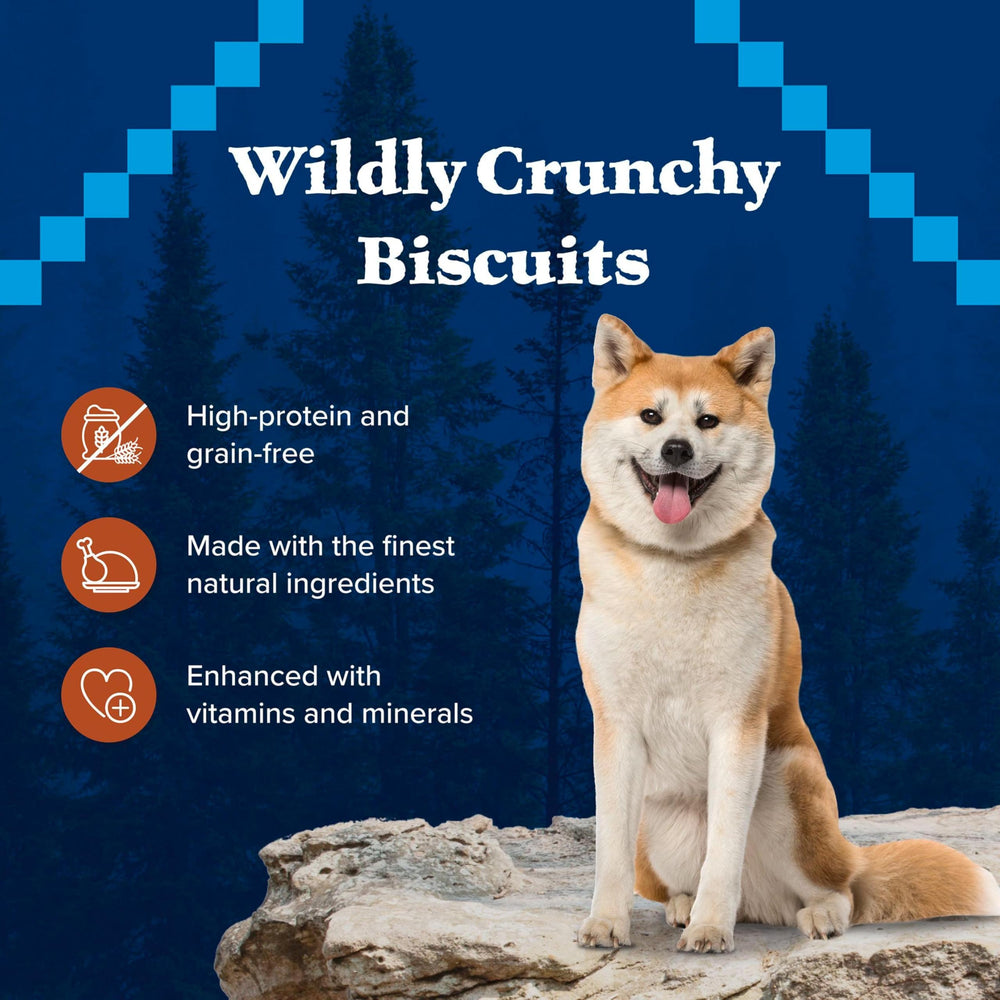 Blue Buffalo Wilderness Trail Treats empaque mejorado que destaca ingredientes esenciales